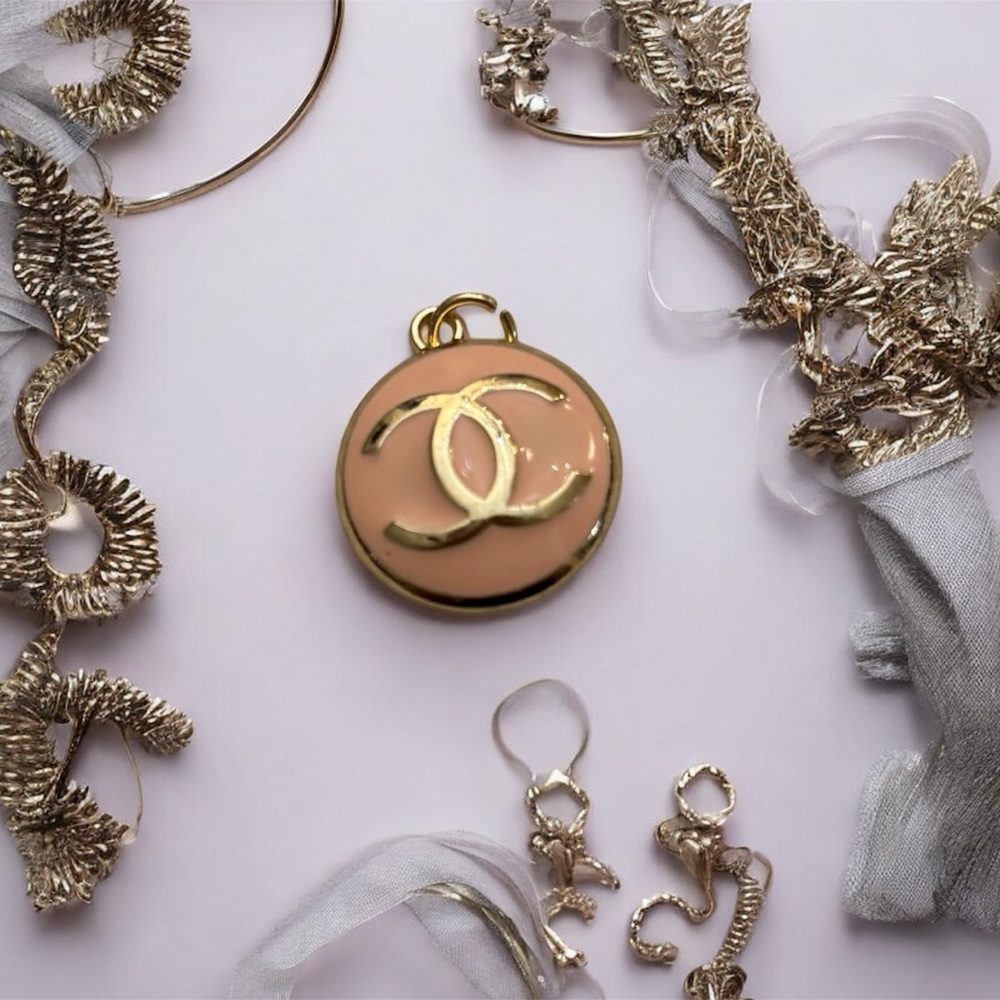 NWOT CHANEL Gold and Pink Charm